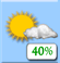 few clouds