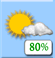 few clouds